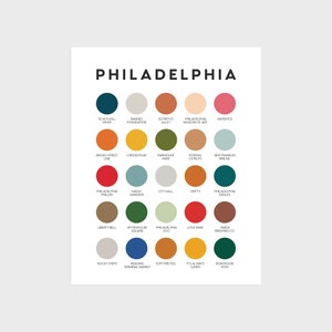 Philadelphia Color Palette Print