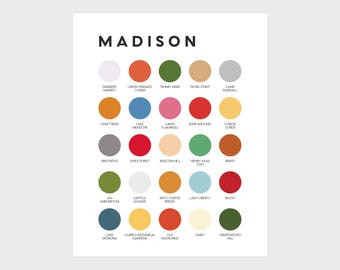 Madison Color Palette Print
