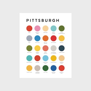 Pittsburgh Color Palette Print