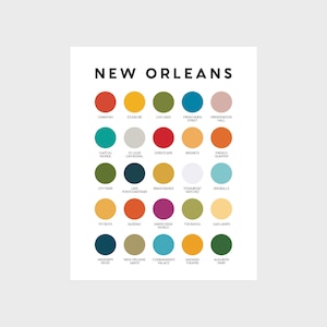 New Orleans Farbpalette Print