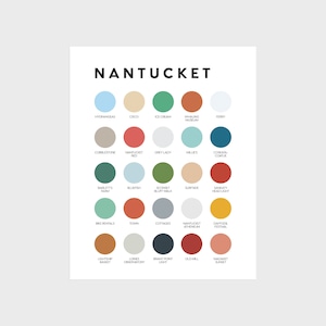 Nantucket Color Palette Print