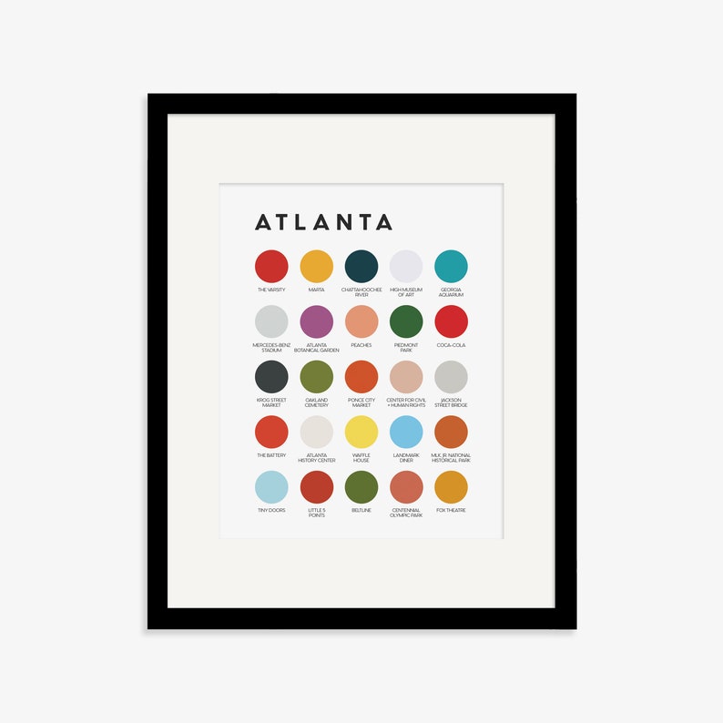 Atlanta Color Palette Print - Etsy