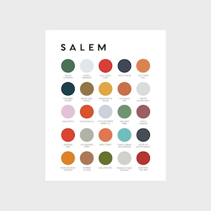 Salem Farbpalette Print