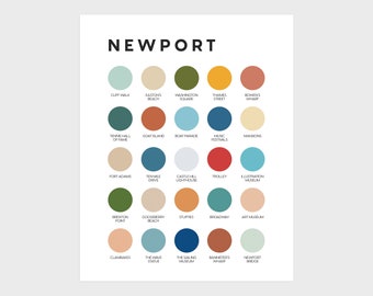 Newport Color Palette Print