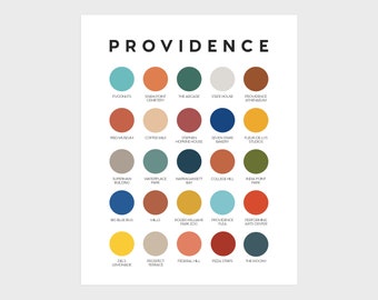 Stampa della tavolozza dei colori della Provvidenza