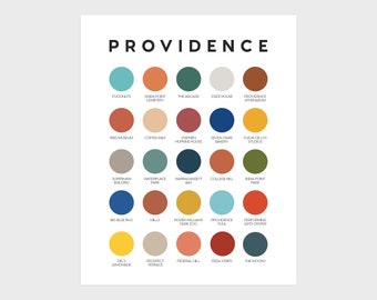 Providence Color Palette Print