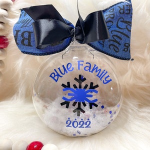 2023 Blaue Familie Ornament