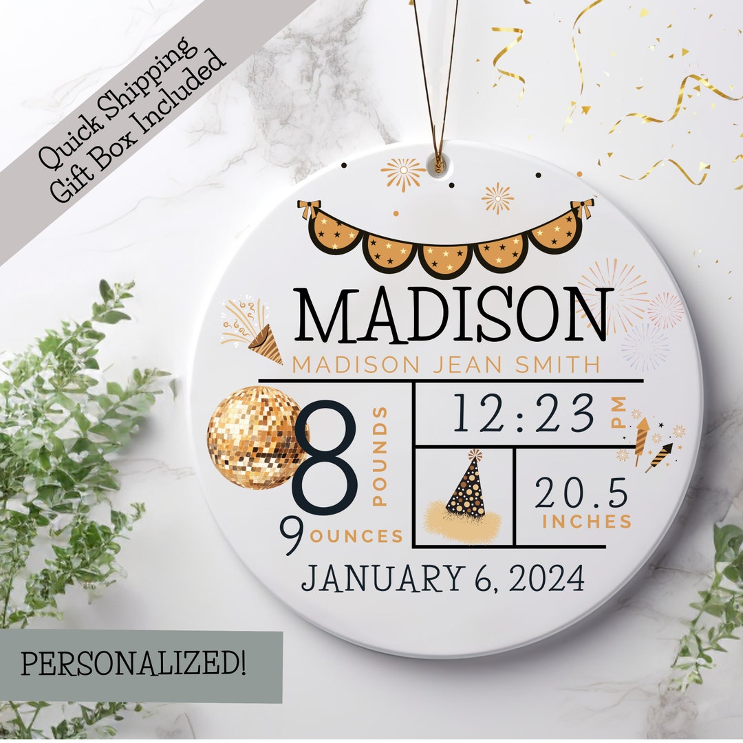 January Baby/ Newborn Ornament / Baby Gift / New Baby Ornament - Etsy
