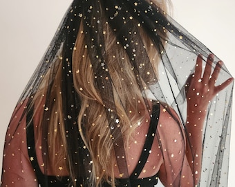 The Nyx Black Celestial Wedding Veil