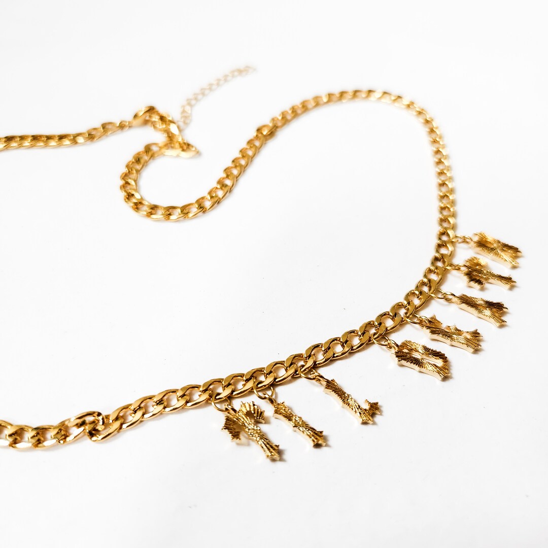 Til Death Do Us Part Gold Chain Necklace Etsy
