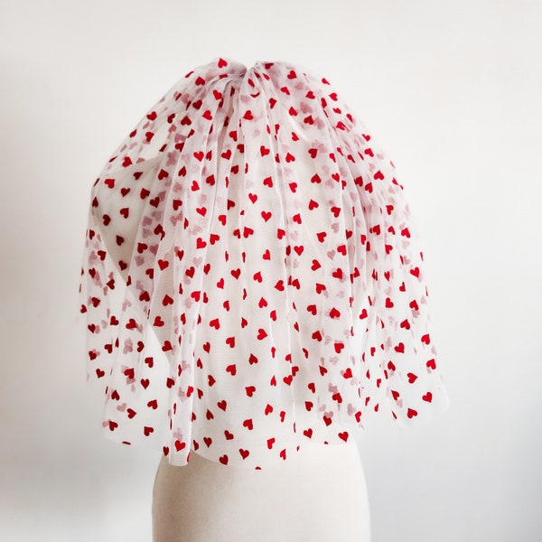 Queen of Hearts Wedding, Elopement or Bachelorette Veil