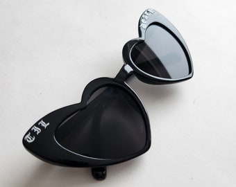 Til Death Black Heart Sunglasses UV Protection
