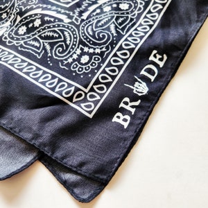 Bride or Die / Til Death Do Us Part Black Bandana