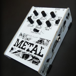 Metal Synth kit by Rakit - Shaped Noise Percussion Synthesizer - DIY Synth Kits - Electronics - Soldering