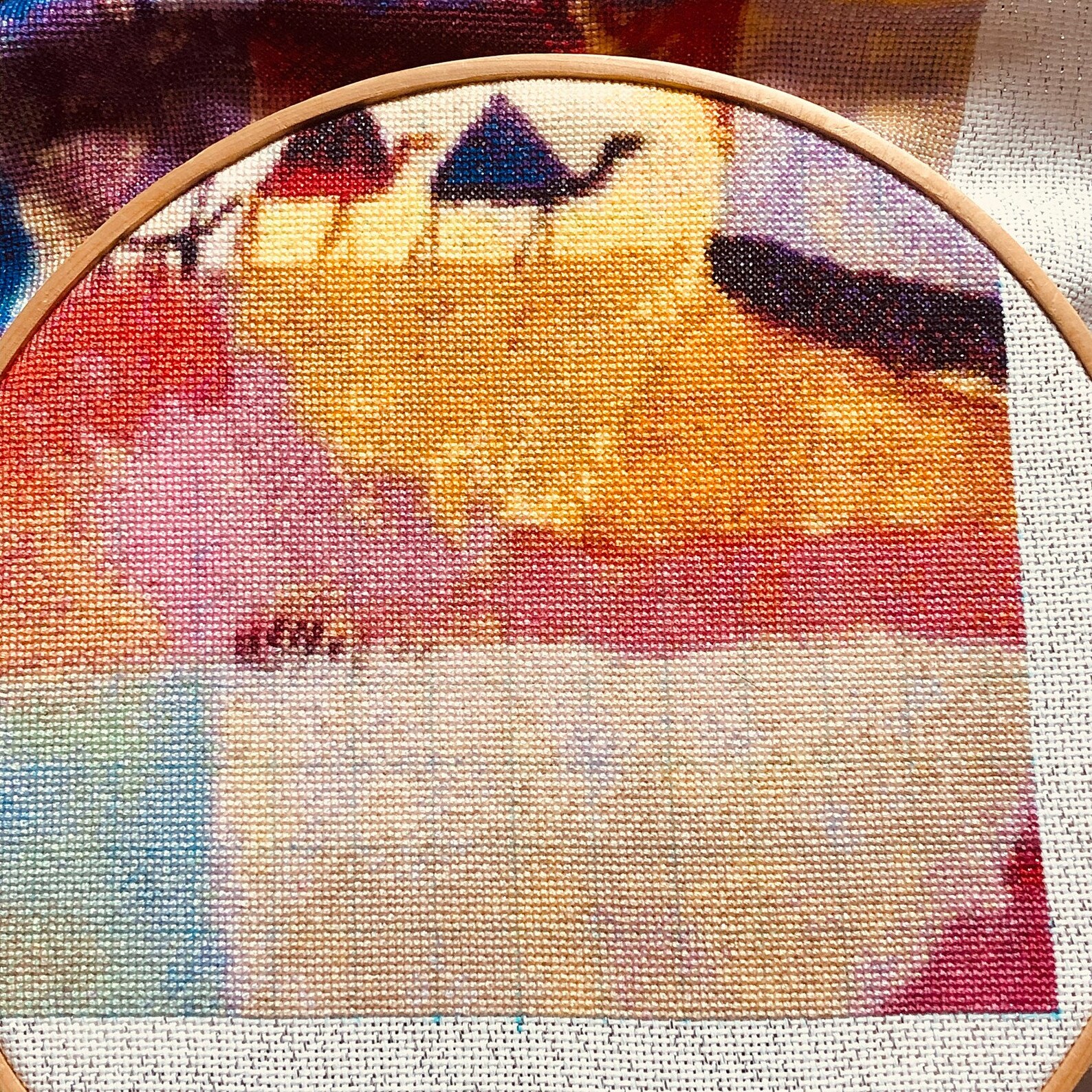 Two Camels Patterns R04.two Camels Mini, Paul Klee, Fine Art Cross Stitch Patterns, Famous ...