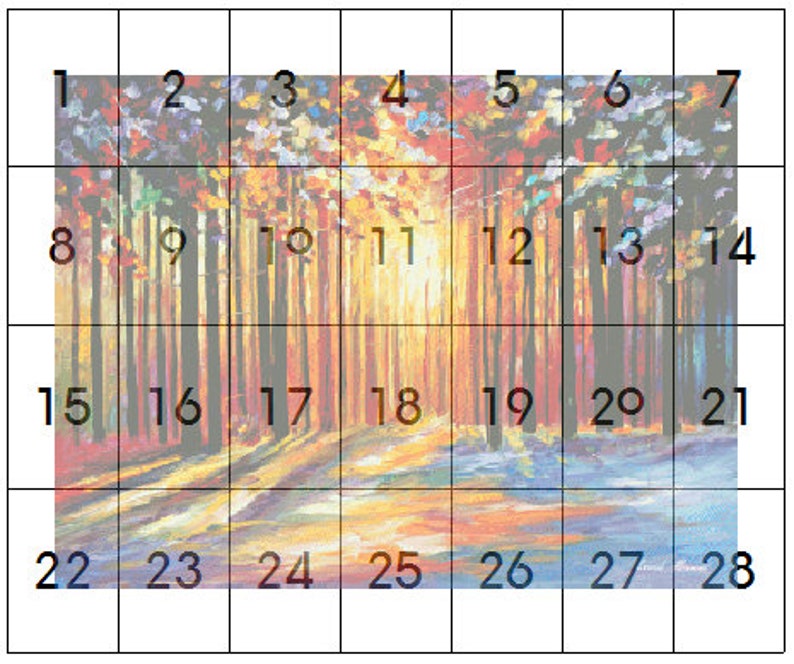 Leonid Afremov Morning Sun of January crossstitch pattern Etsy