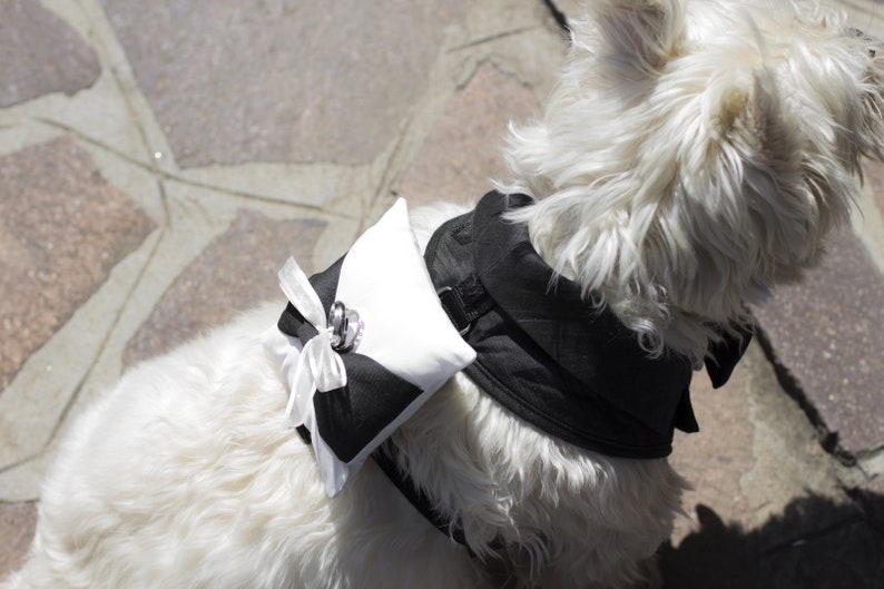 Dog Ring Bearer Pillow Dog Ring Holder White Ring Bearer Etsy