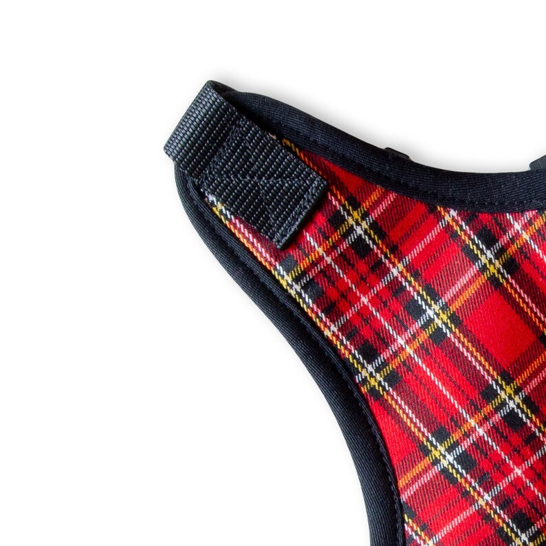 Red Tartan Dog Harness for Small to Large Dogs Elegant Dog Etsy