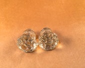 Vintage Glass Door Knobs Pair