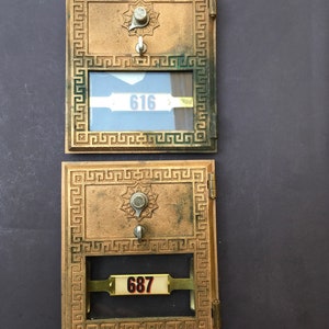 Vintage Post Office Mailbox Door Collectible