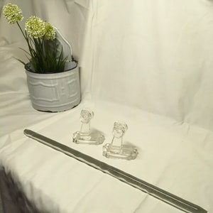 Rare Vintage ALL Glass Towel Bar