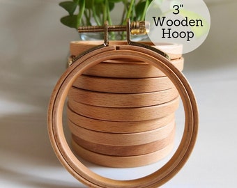 3 inch Wooden Round Embroidery Hoop Frame