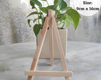 Mini Wooden Easel Frame, Hoop Art, Small Canvas Paintings Stand, Table Top Decoration Display