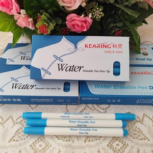 Kearing Water Erasable Fabric Marker Pen (blue)