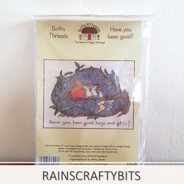 Bothy Threads Anita Jeram Have You Been Good Cross Stitch Kit XAJ6