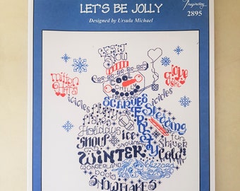 Imaginating Leaflet Cross Stitch Pattern, Ursula Michael Design, Let's Be Jolly, Hardcopy Only