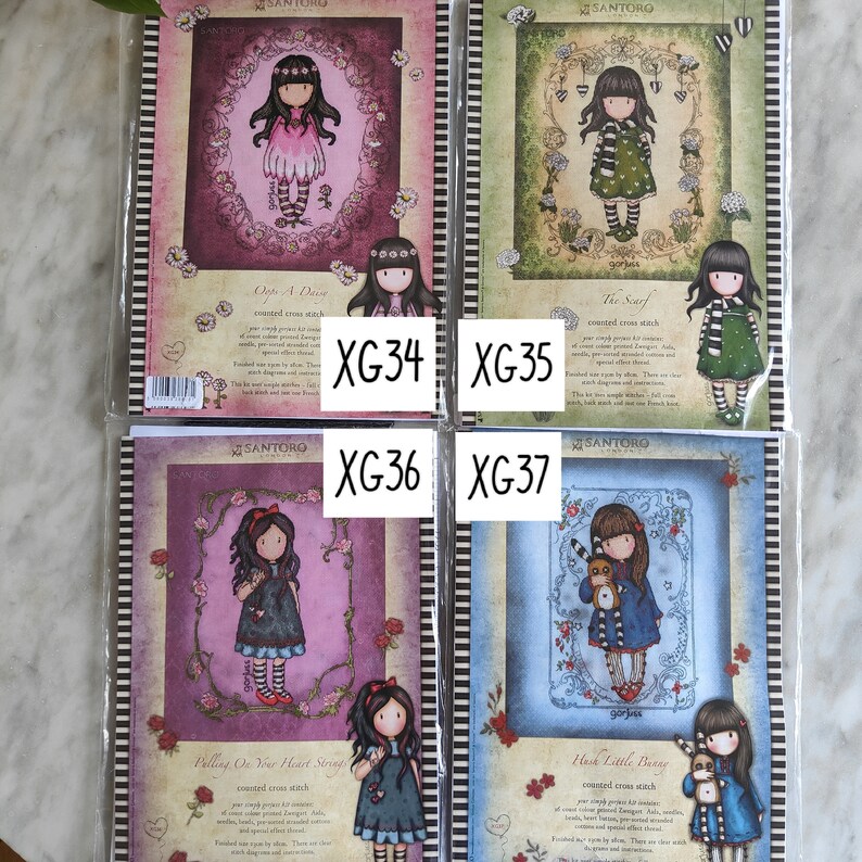 Bothy Threads Gorjuss Counted Cross Stitch Kits discontinued Etsy