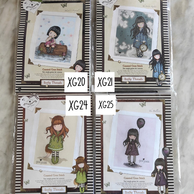 Bothy Threads Gorjuss Counted Cross Stitch Kits discontinued Etsy