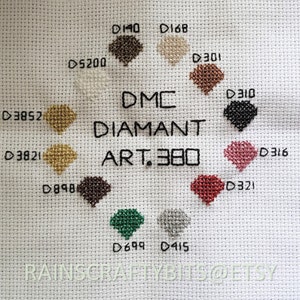 DMC Diamant Metallic Embroidery Thread Art. 380 image 8