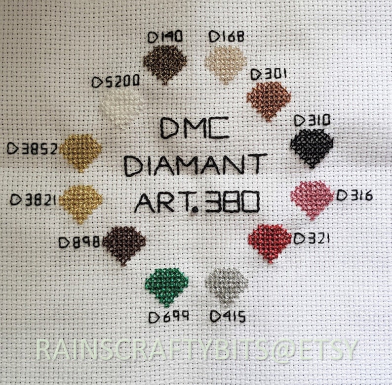 DMC Diamant Metallic Embroidery Thread Art. 380 image 8