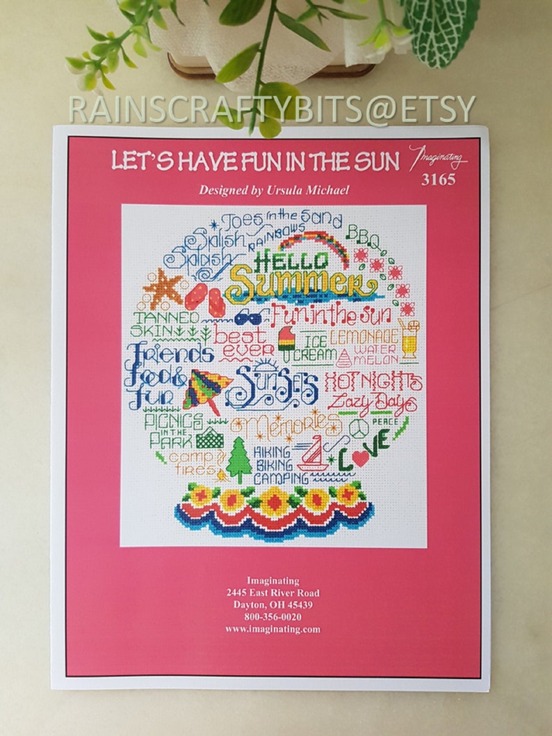 Imaginating Leaflet Pattern, Ursula Michael Design, Let's Have Fun In The Sun, Hardcopy Only image 1