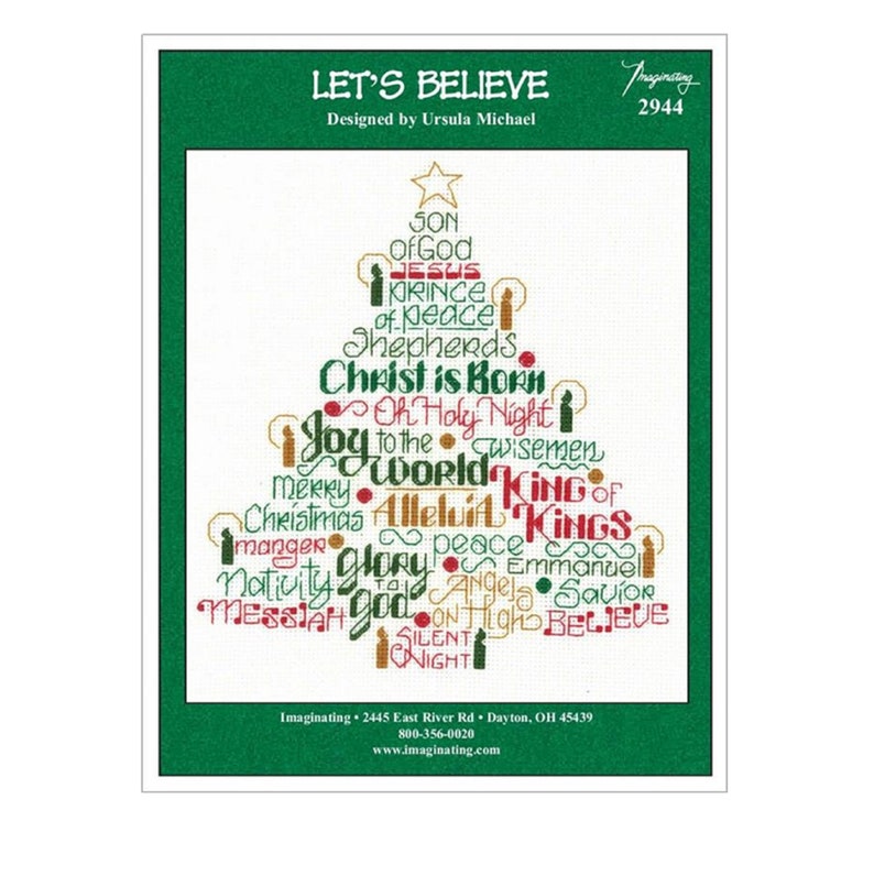 Imaginating Leaflet Cross Stitch Pattern, Ursula Michael Design, Let's Believe Pattern, Hardcopy Only image 3