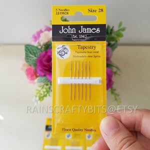 John James Tapestry Needle Size 24 / 26 / 28 28