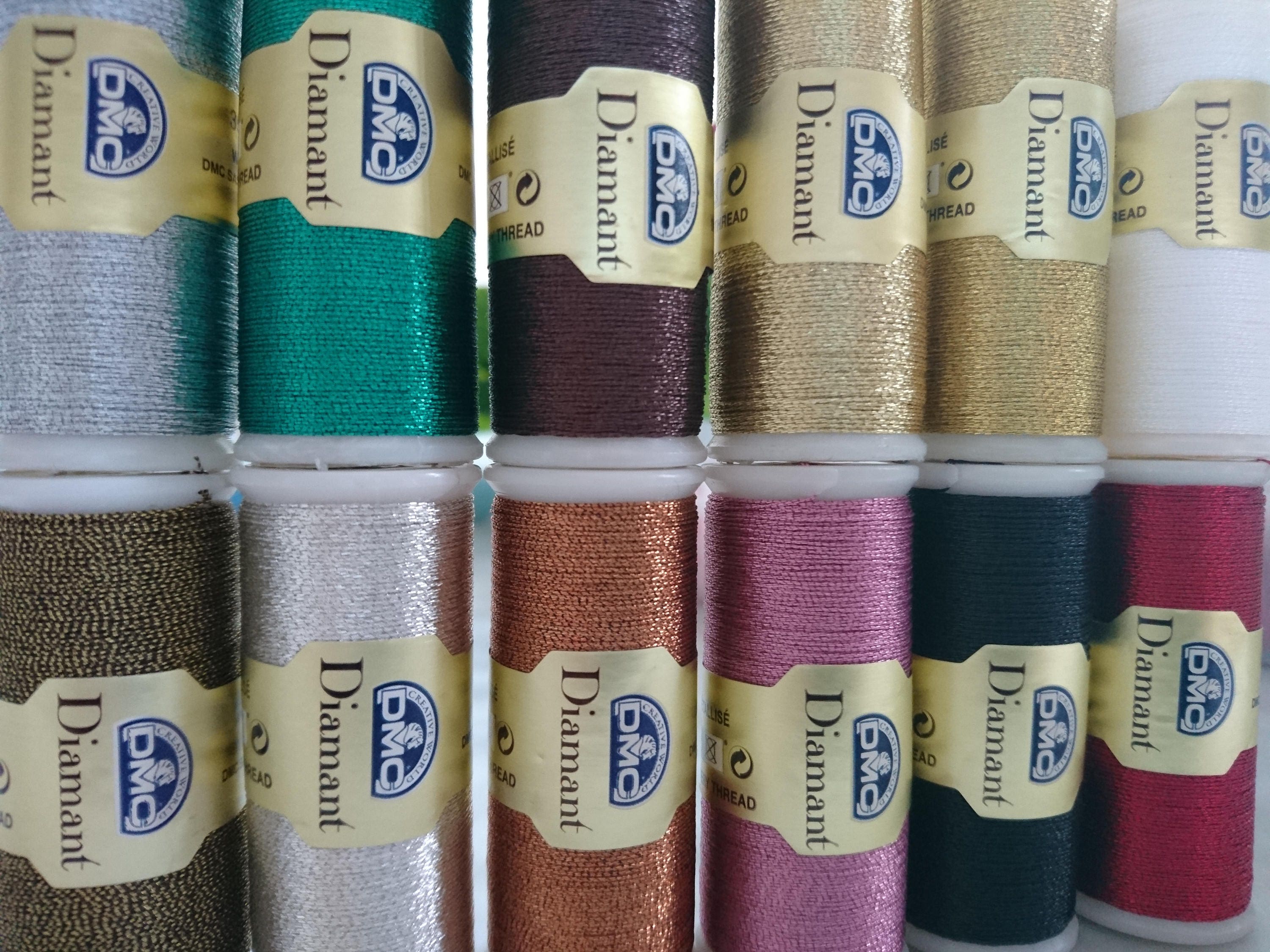 DMC Diamant Metallic Embroidery Thread Art. 380 11 colours Etsy