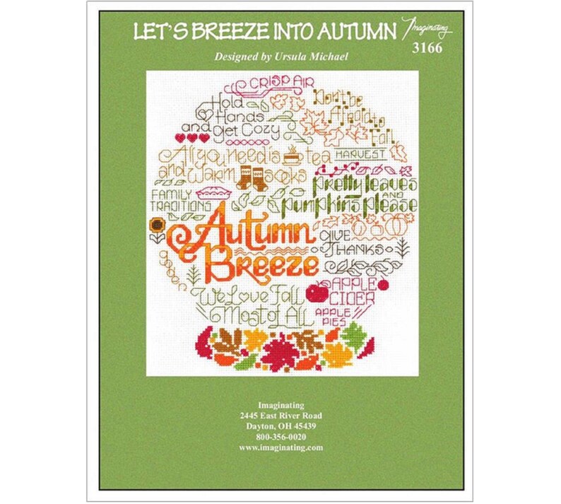 Imaginating Leaflet Pattern, Ursula Michael Design, Let's Breeze Into Autumn, Hardcopy Only image 3
