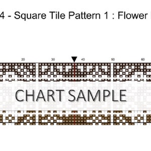 Square Tiles Cross Stitch PDF Pattern 5, Quaker, Sampler, Geometric Stitching, Modern Fibre Art, Digital Files, Instant Download Only image 3