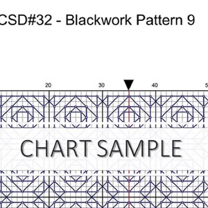 Blackwork Embroidery PDF Pattern 9, Mindless Stitching, Monochrome Art, Modern Fibre Art, Digital Files, Instant Download Only image 3