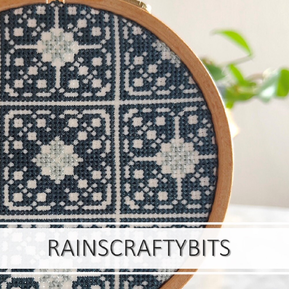 Tile Stitching Pattern Square Tiles Cross Stitch PDF Pattern 5, Quaker, Sampler, Geometric ...