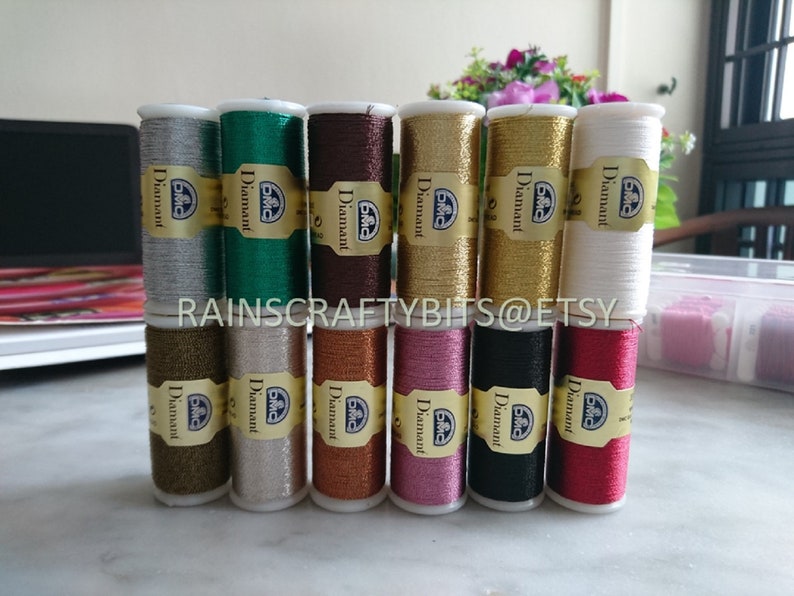 DMC Diamant Metallic Embroidery Thread Art. 380 image 1