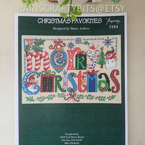 Imaginating Leaflet Cross Stitch Pattern, Diane Arthurs Design, Christmas Favorites, Hardcopy Only image 1