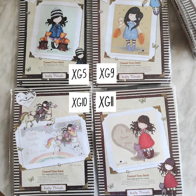 Bothy Threads Gorjuss Counted Cross Stitch Kits discontinued Etsy