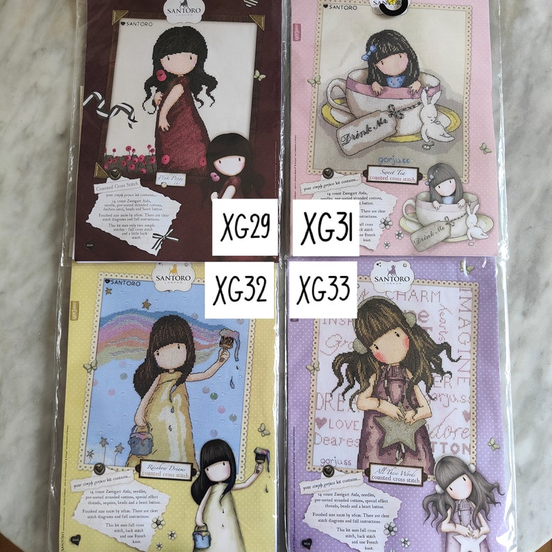 Bothy Threads Gorjuss Counted Cross Stitch Kits discontinued Etsy