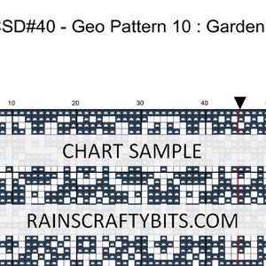 Geometric Cross Stitch Pattern, Repetitve Mindless Stitching, Modern Fibre Art, Digital Files, Instant Download Only image 3