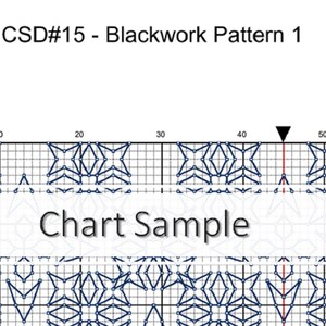 Blackwork Embroidery PDF Pattern 3, Mindless Stitching, Monochrome Art, Modern Fibre Art, Digital Files, Instant Download Only image 4