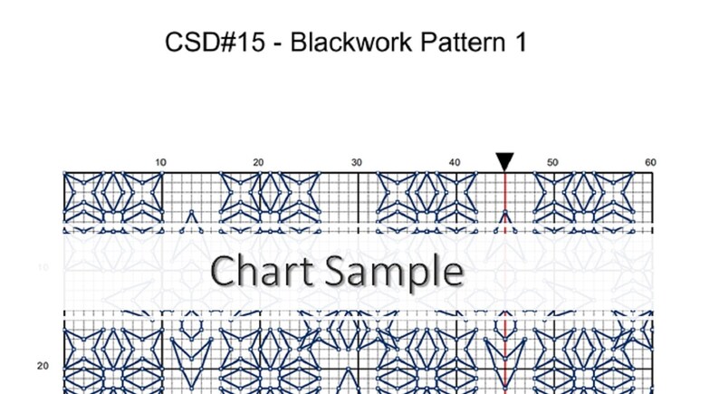 Blackwork Embroidery PDF Pattern 3, Mindless Stitching, Monochrome Art, Modern Fibre Art, Digital Files, Instant Download Only image 4