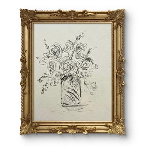 Original Abstract FLOWERS Digital Print